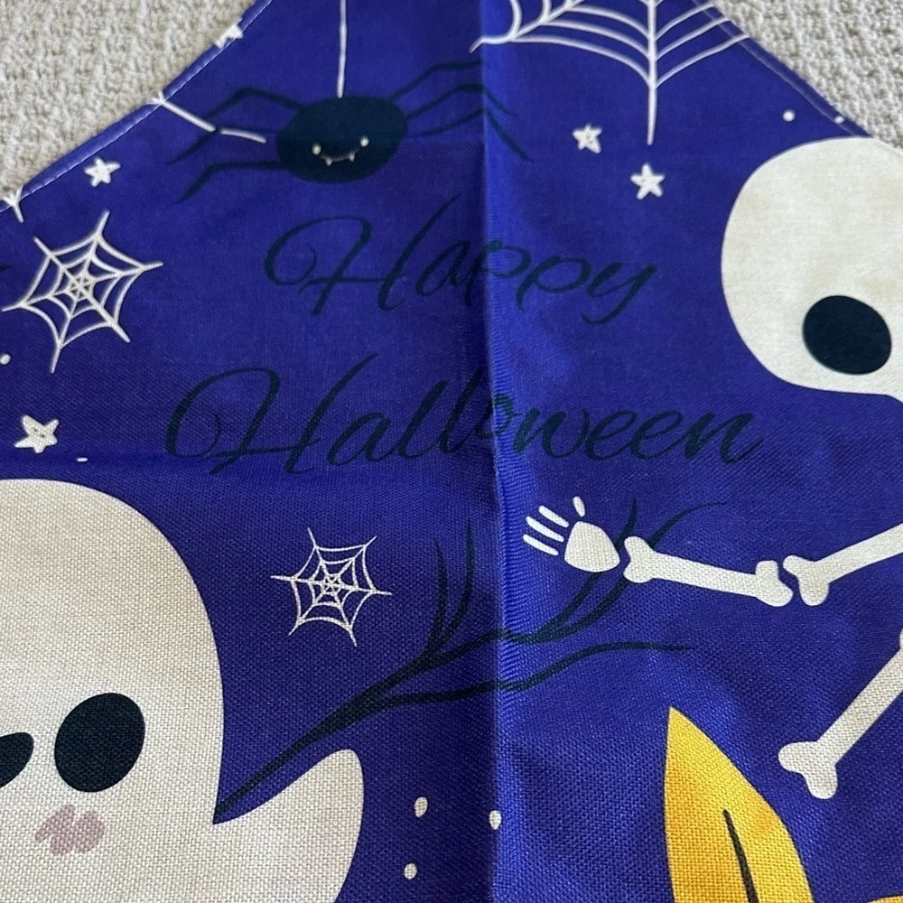 “Happy Halloween” tie back apron